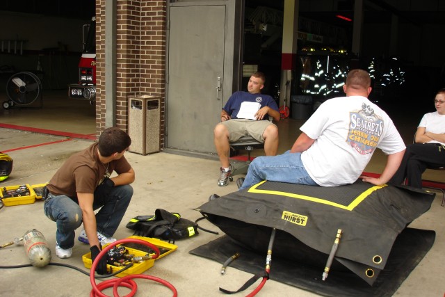 Weight testing the air bags